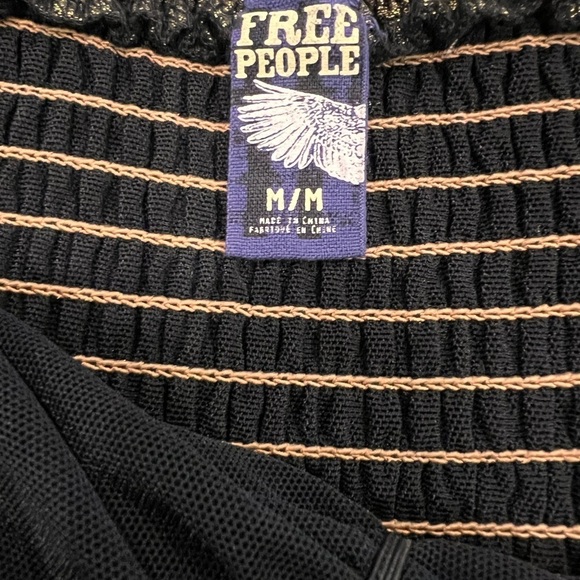 Free People Lost In Paradise Strapless Floral Velvet Mini Dress | Blue &… - Picture 8 of 12